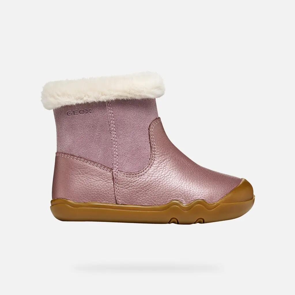 Bottines Bébé Fille B STEPPIEUP GIRL Prune Clair 2/7