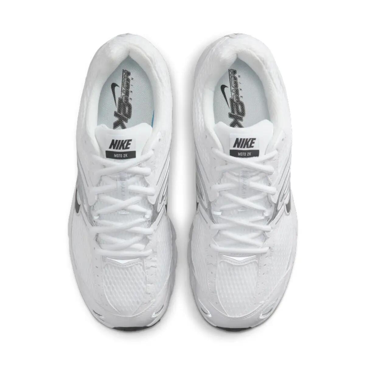 Nike Air Max Moto 2K White Metallic Silver Black 4/6