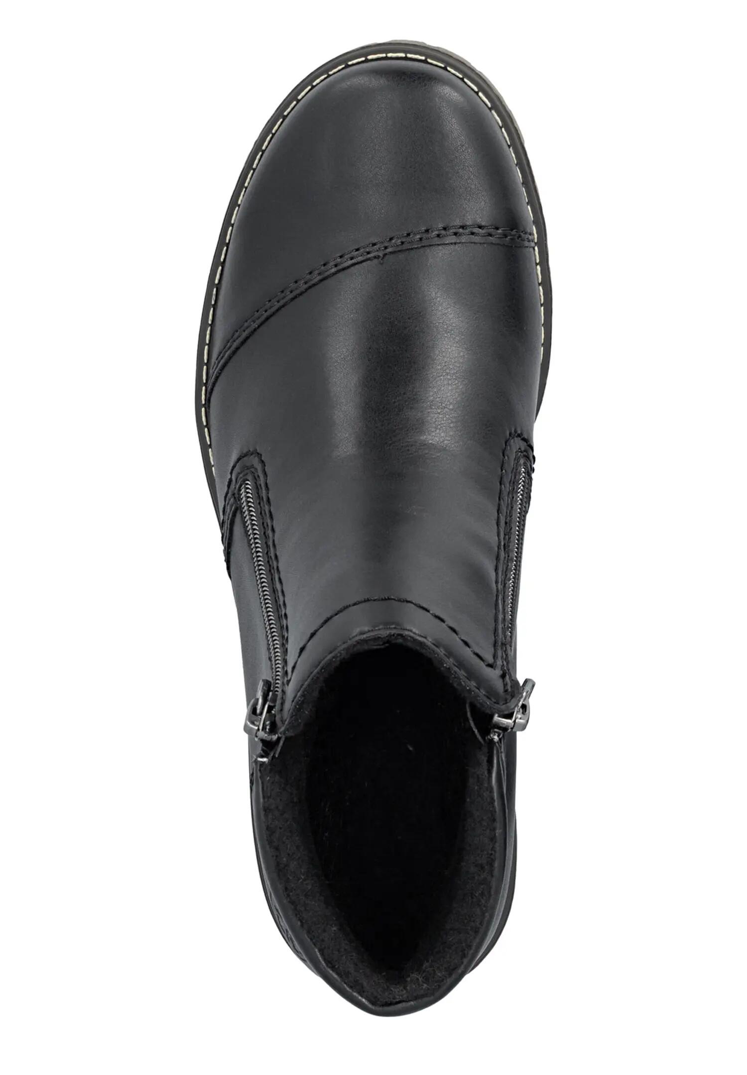 Rieker Damen Kurzstiefel 79550-00 Stiefel Schuhe Kunstleder Schwarz 4/5