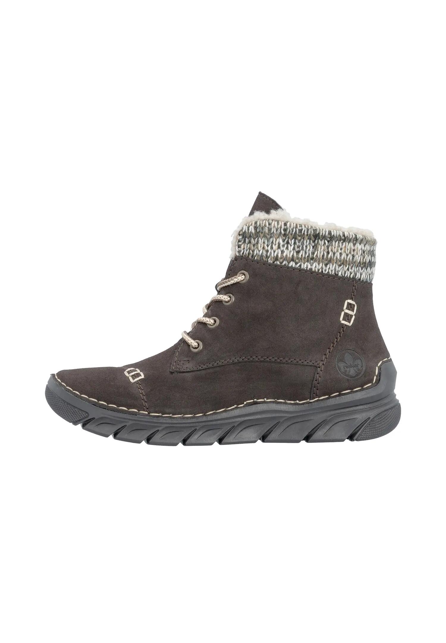 Rieker Damen Schnürstiefel Stiefelette Stiefel Warmfutter 55031-25 Braun 3/7