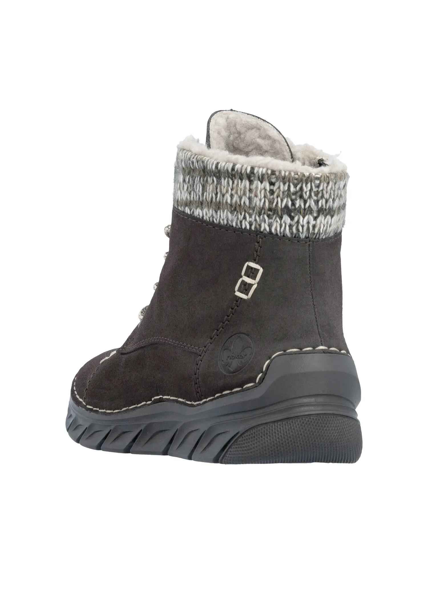 Rieker Damen Schnürstiefel Stiefelette Stiefel Warmfutter 55031-25 Braun 2/7
