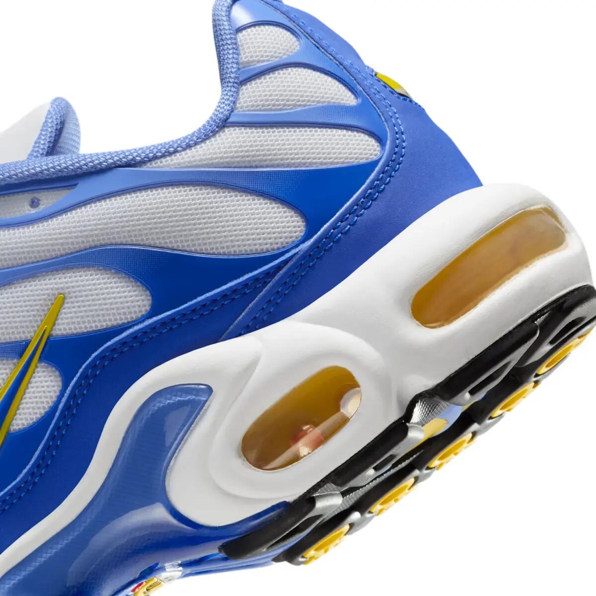 Nike Air Max Plus White Lyon Blue Varsity Maize 6/8