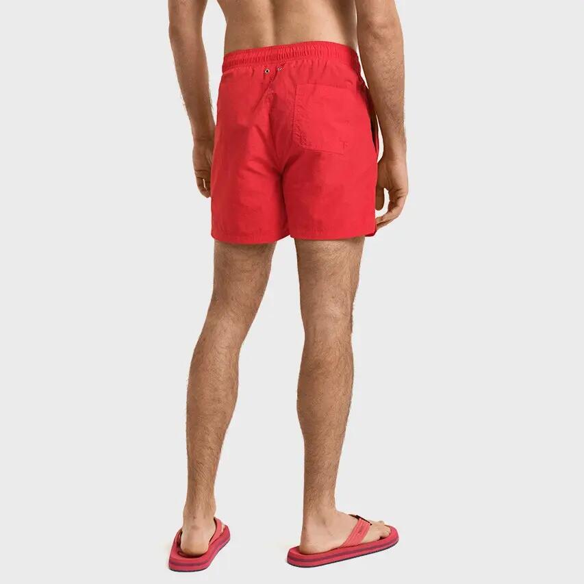 Short de bain homme Basic Mini Logo Rouge 3/4