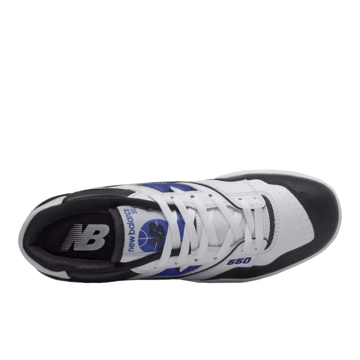 New Balance 550 White Royal Black 3/5