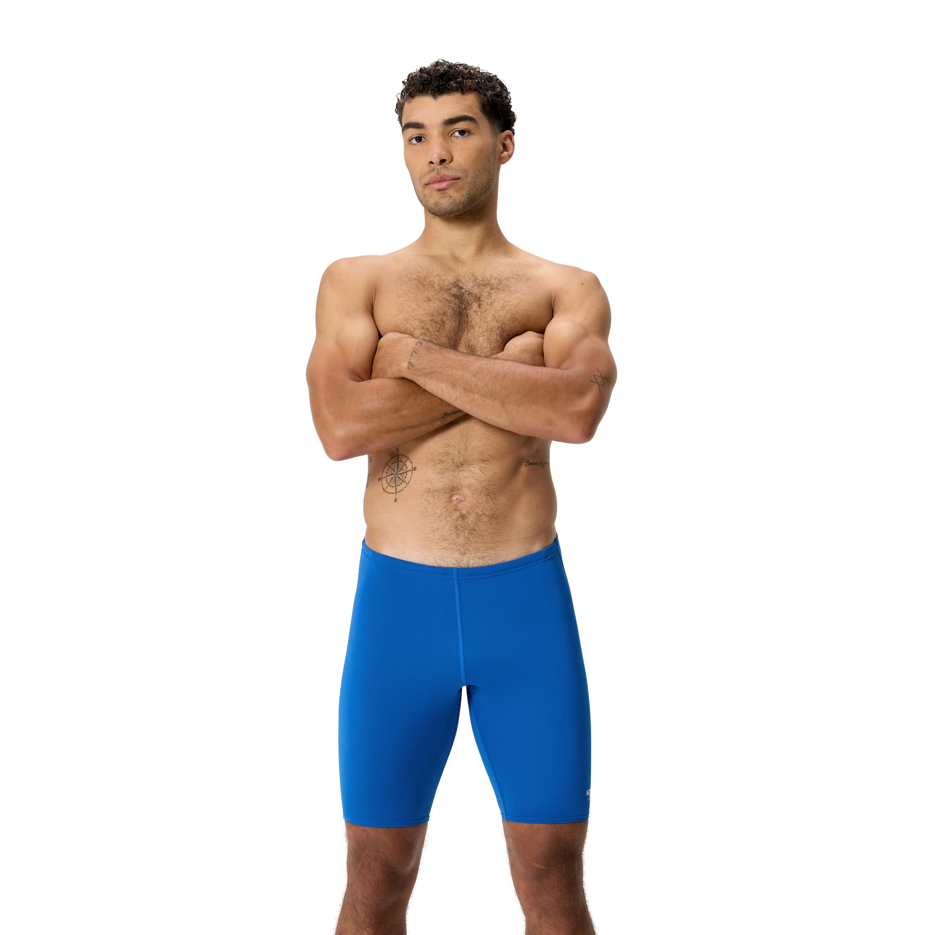 Costume da bagno Speedo Endurance+ Logo Jammer da uomo - Blu - Taglia 32 2/5