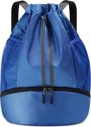 Sac à dos de sport avec compartiment séparé pour chaussures et fermeture à cordo