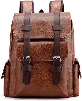 Sac à dos imperméable en PU pour ordinateur portable 15,6 pouces – Idéal pour le