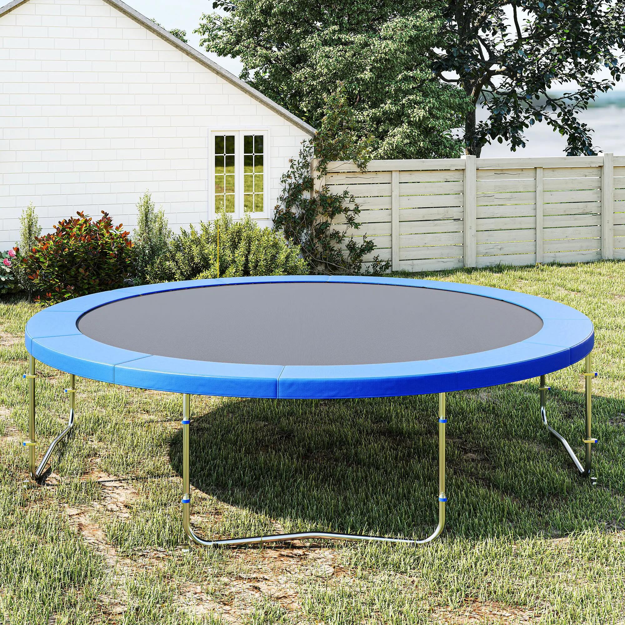 Bordure rembourrée pour trampoline, protection de jardin en plastique, Ø 366 cm, 9/9