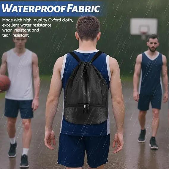 Sac à dos de sport avec compartiment séparé pour chaussures et fermeture à cordo 6/7