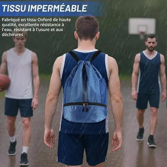 Sac à dos de sport avec compartiment séparé pour chaussures et fermeture à cordo 6/7