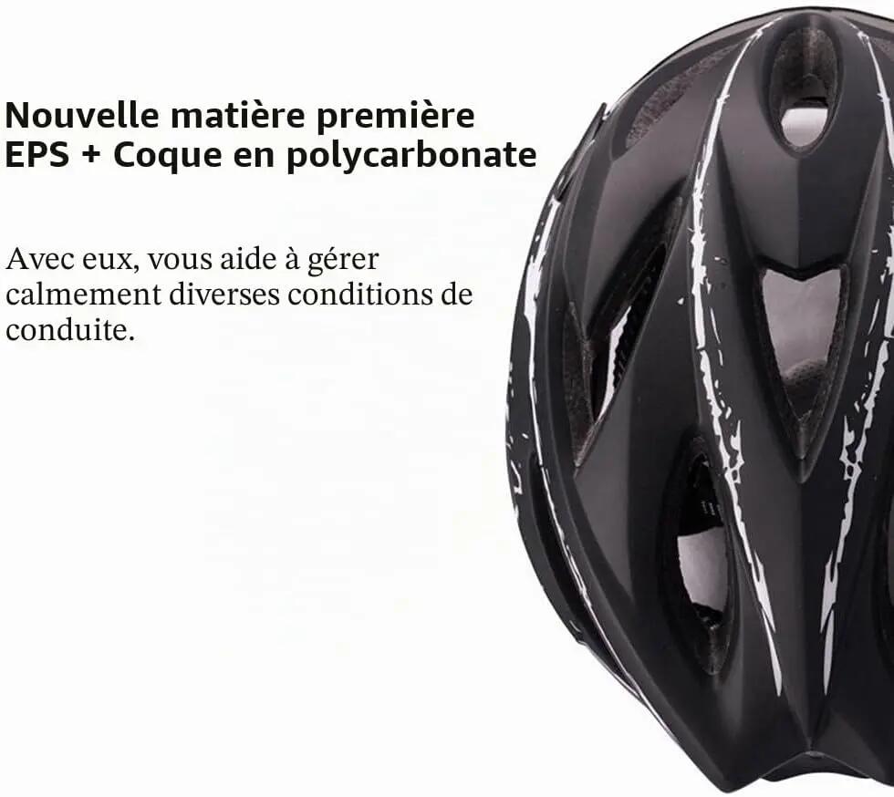 Casque de Vélo pour, Casque Trottinette Électrique Adulte avec Visière Magnétiqu 5/8