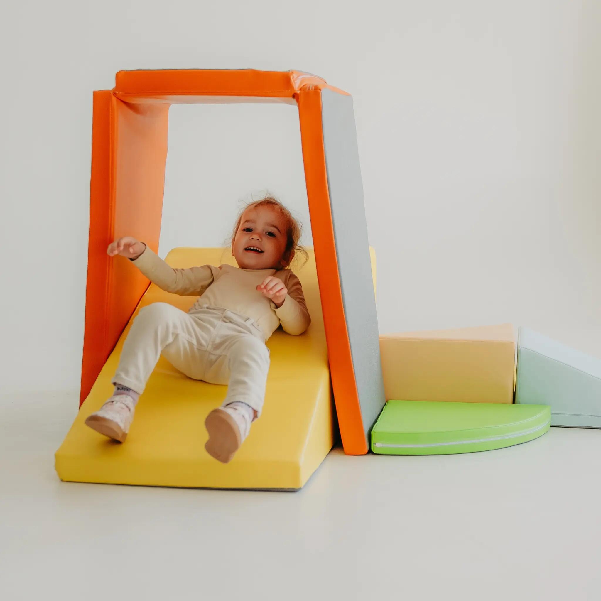 Tapis de motricité pliable pour enfants, KUBO MATO orange 7/11