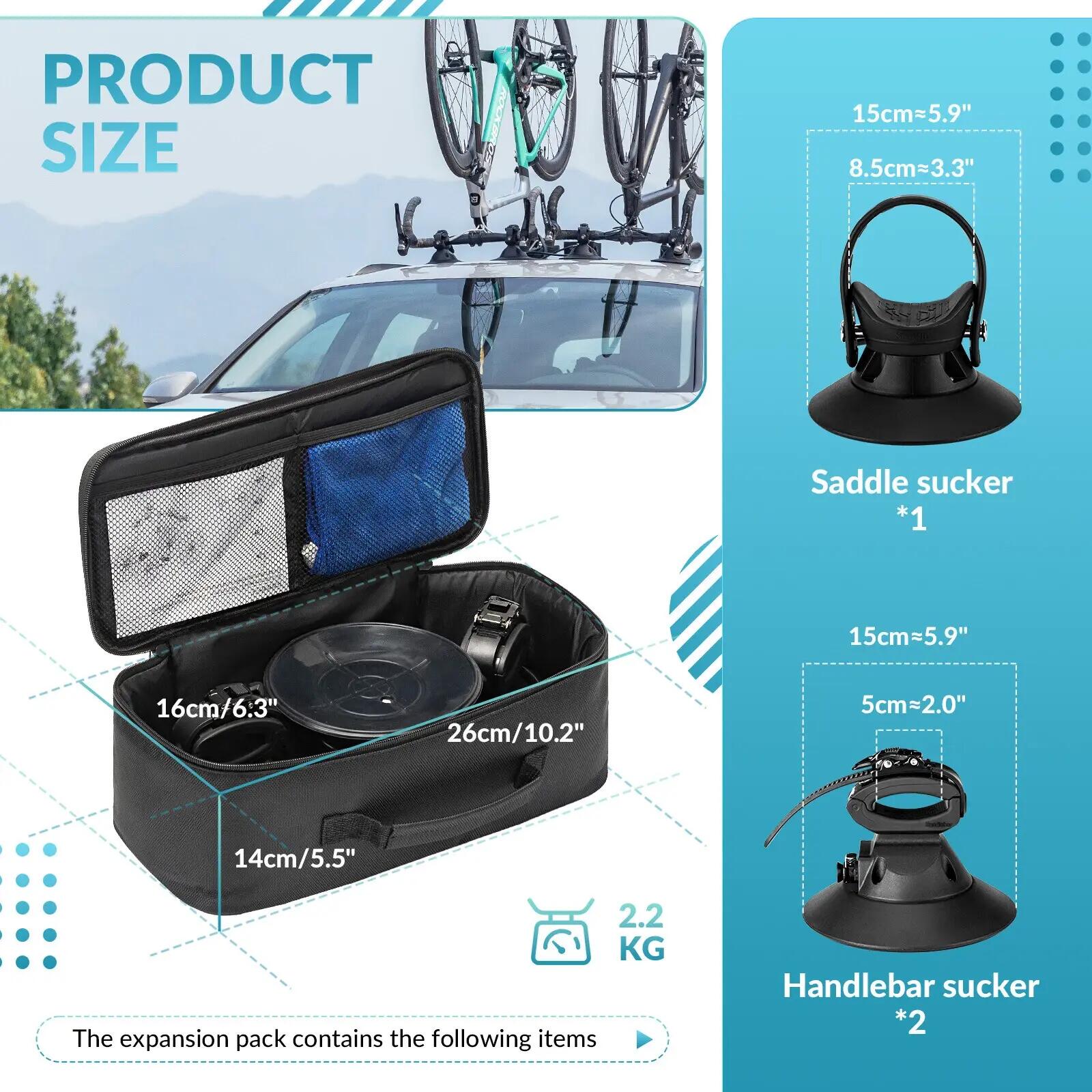 ROCKBROS Porte-vélo de toit pour voiture 6/9