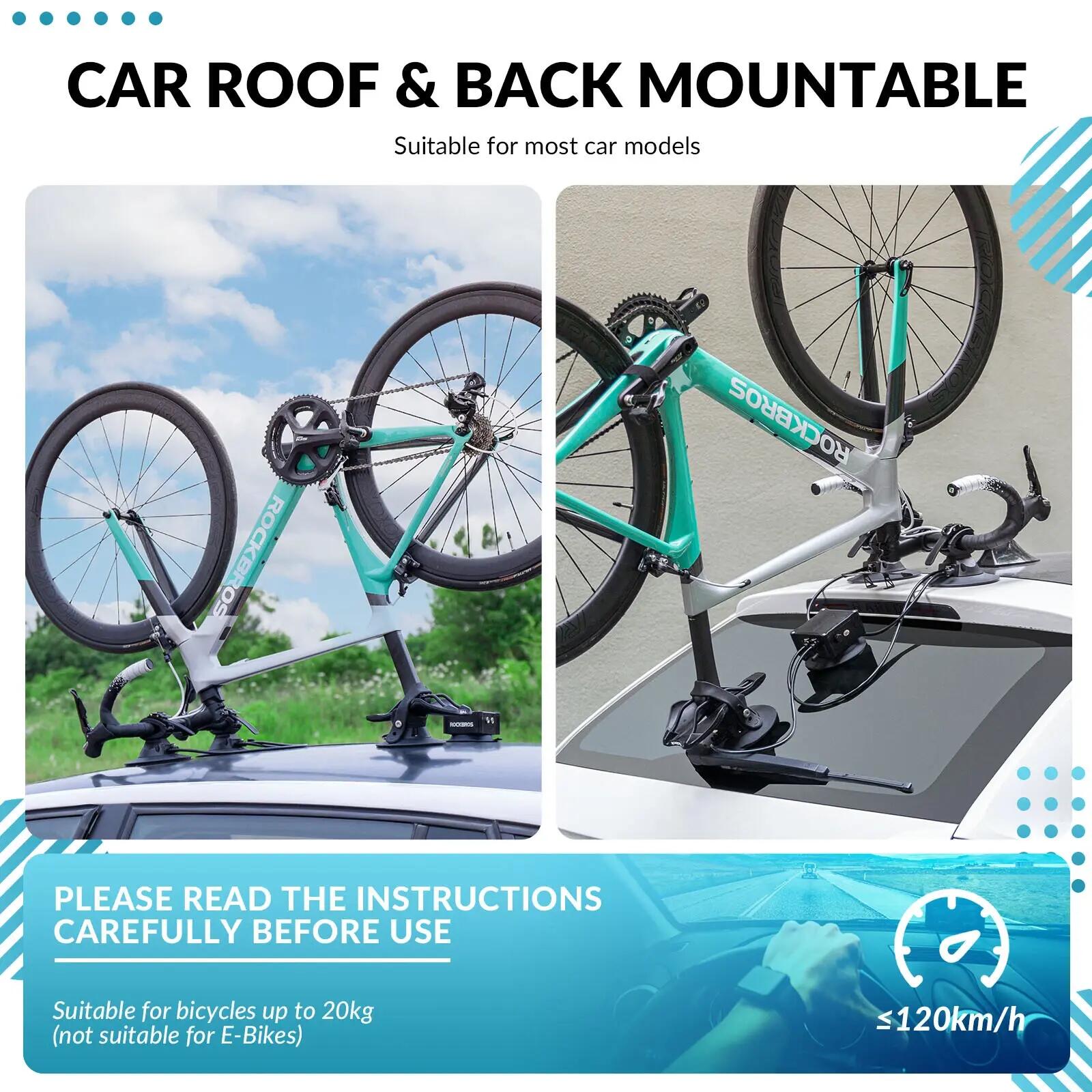 ROCKBROS Porte-vélo de toit pour voiture 4/9
