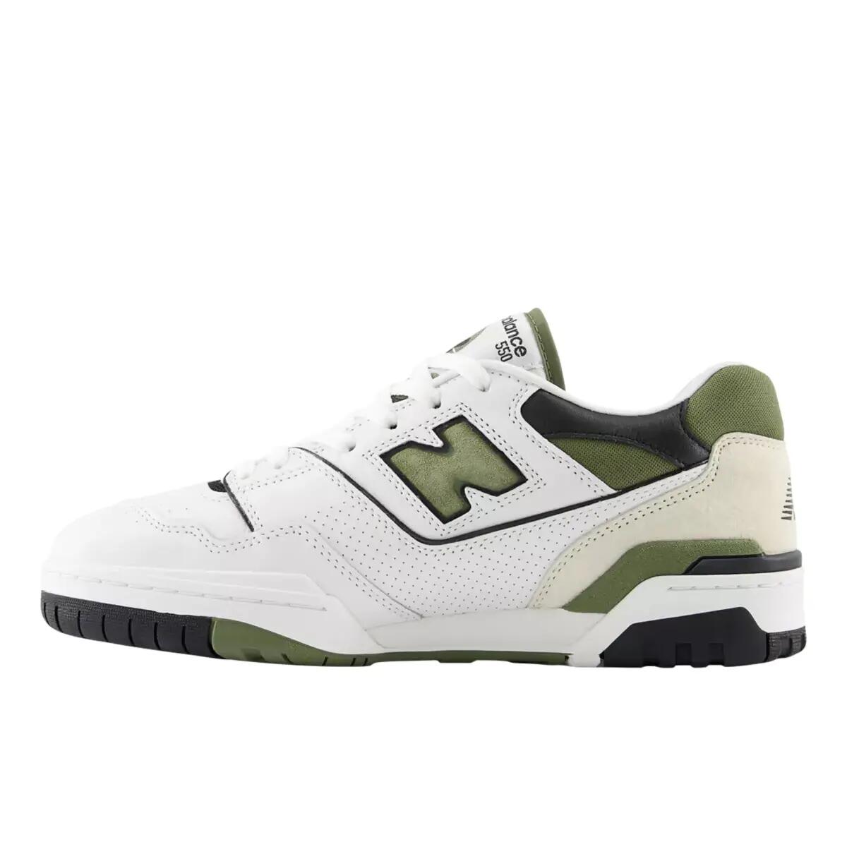 New Balance 550 White Dark Olivine 2/5