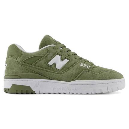 New Balance 550 Dark Olivine White