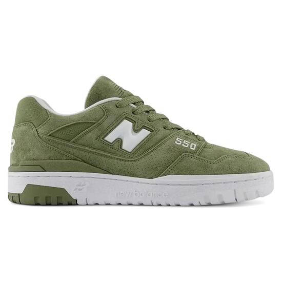 New Balance 550 Dark Olivine White