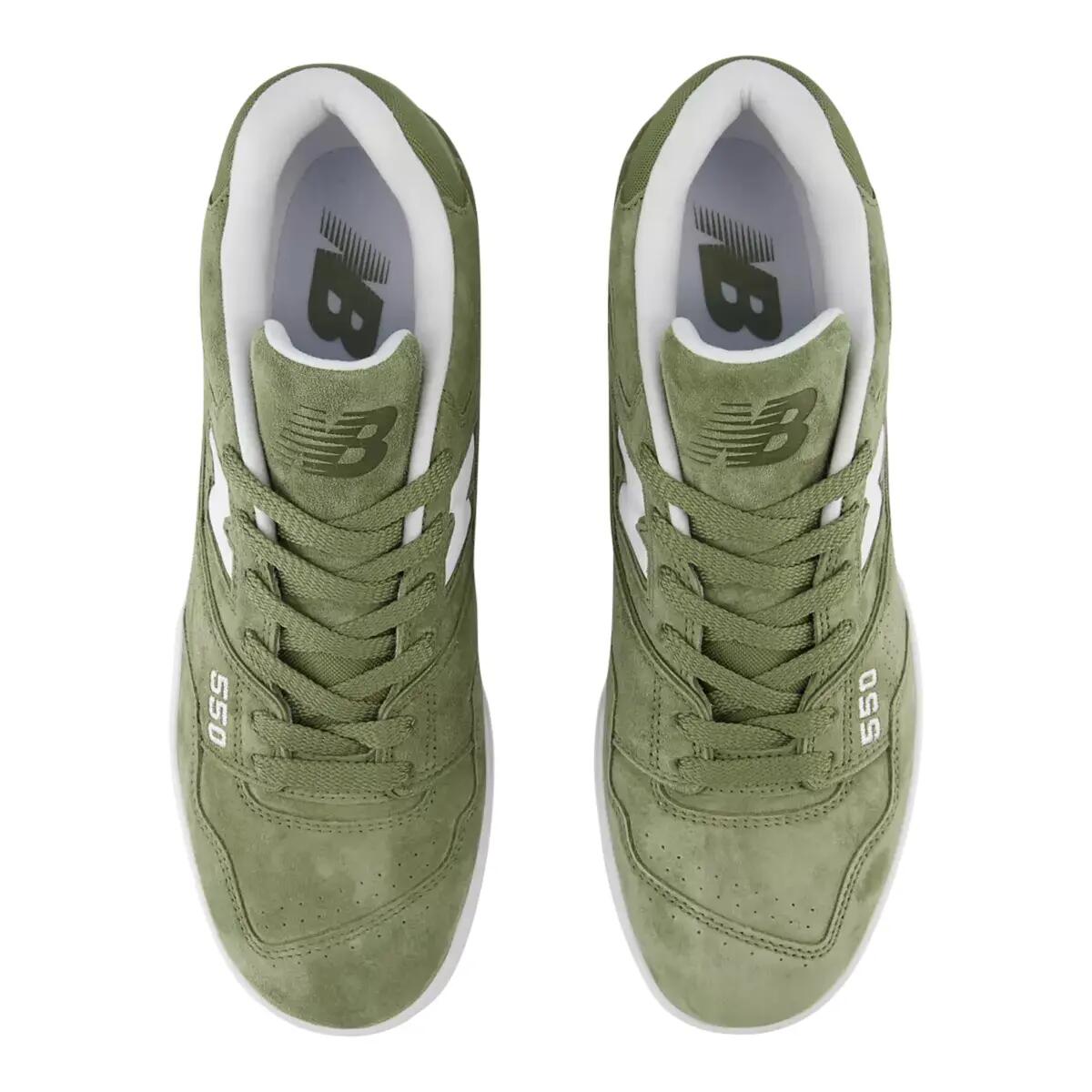 New Balance 550 Dark Olivine White 3/6