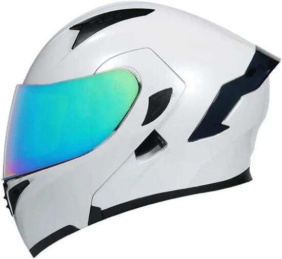 Casque intégral du Visage Moto Casque modulaire Casque Moto intégrée Double visi