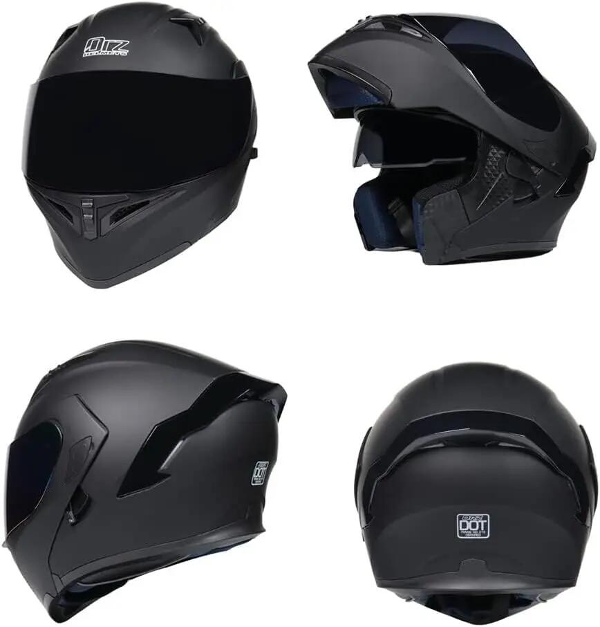 Casque intégral du Visage Moto Casque modulaire Casque Moto intégrée Double visi 2/5