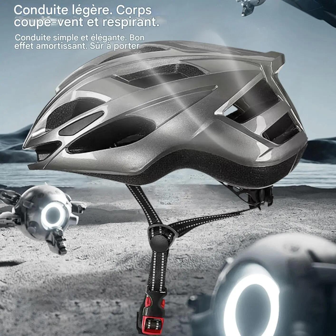 Casque De Cyclisme Léger Multisport pour Homme Et Femme, Adapté Au Vélo, Absorpt 5/8