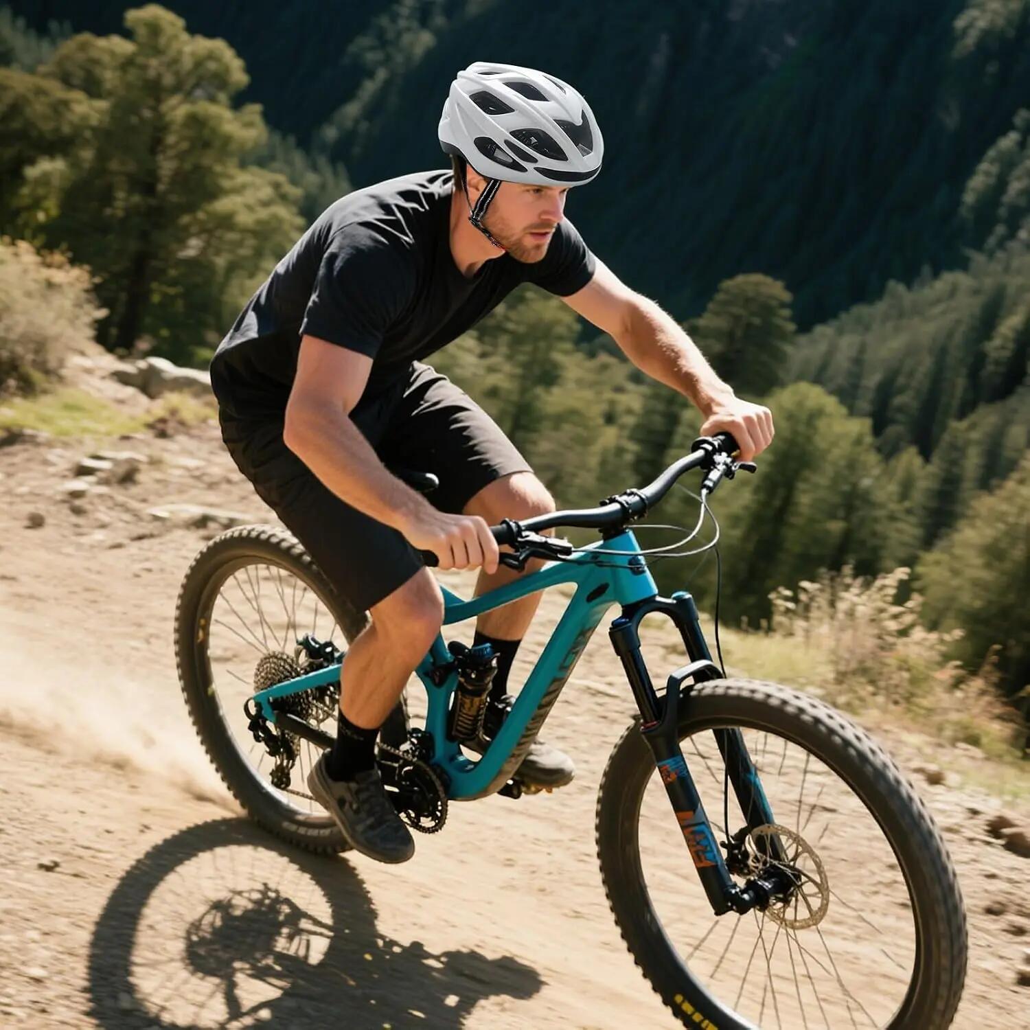 Casque De Cyclisme Léger Multisport pour Homme Et Femme, Adapté Au Vélo, Absorpt 3/8