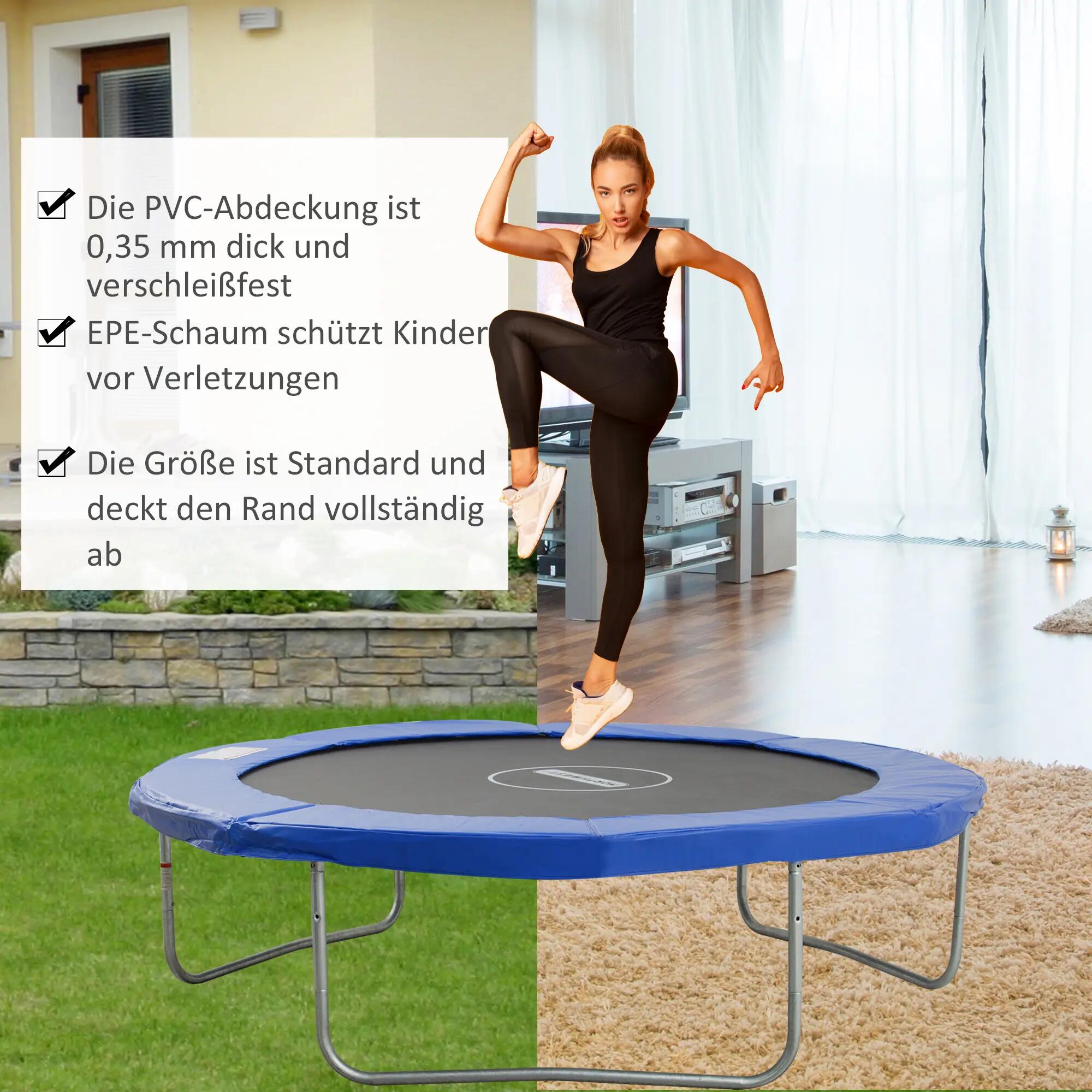 Protection de bord pour trampoline Ø244 cm, housse de ressort, accessoires pour 8/9