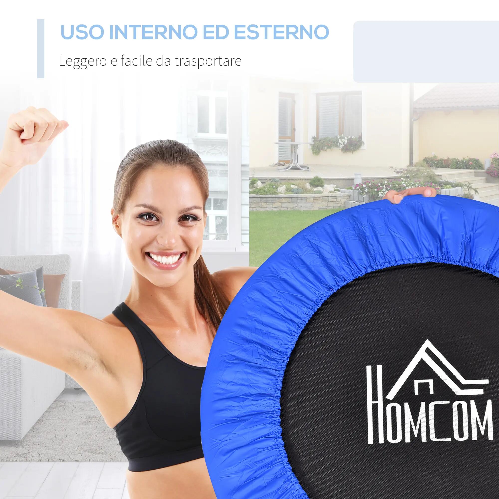 Trampoline d'entraînement à 30 ressorts, en acier, plastique et PP, Ø91 x 22,5 c 8/9