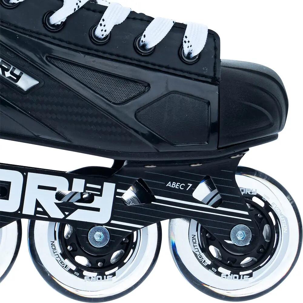 Skates - Inline hockey - Unisex - Story Compact Mission - Zonder rem - Zwart 3/4