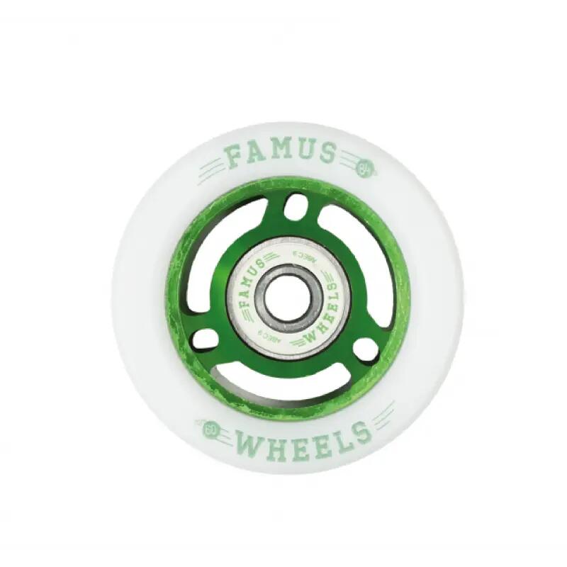 FAMUS Rolle QUAD Grün Weiß [x8] 3/4