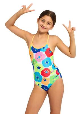 Costume da bagno Zoggs Bloomie Strikeback da ragazza - taglia 32
