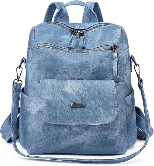 Sac à dos pour femme en similicuir (PU) – Élégant, léger et antivol – Modèle 2-e