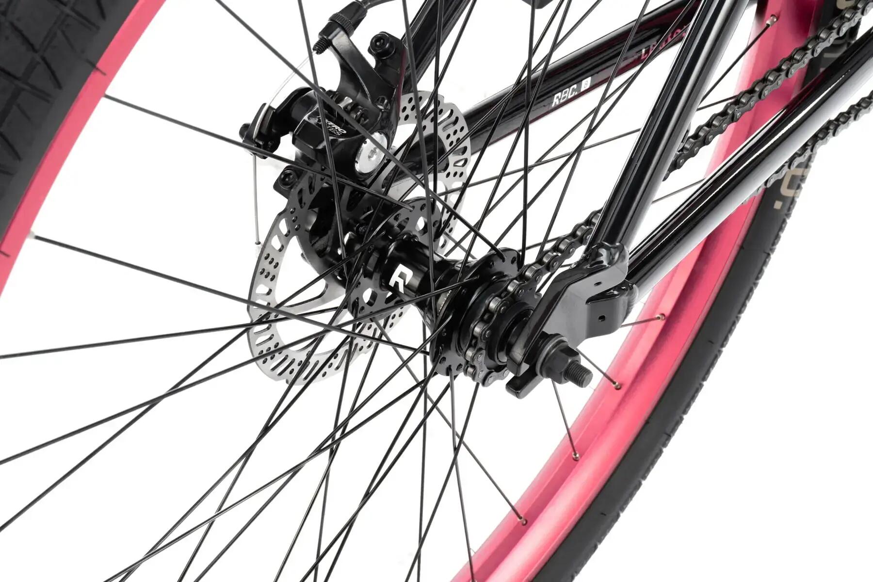 Freestyle - BMX - Fahrrad - stabiles Freestyle-Setup - Legion 29 - schwarz-rot 3/4