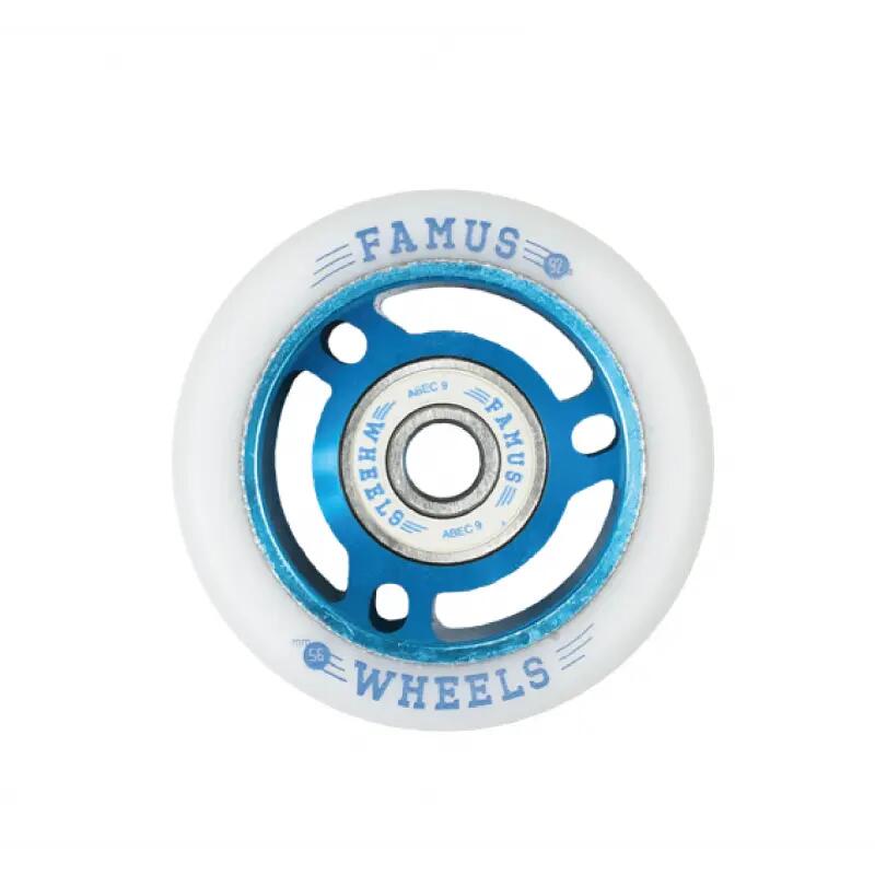 FAMUS Quad-Rad Blau Weiß [x8] 2/4