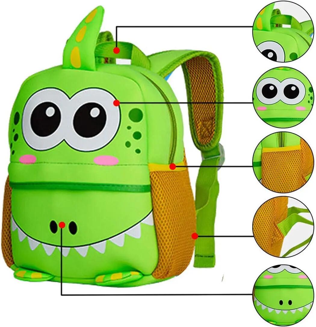Mini-sac à dos pour enfants (maternelle) avec motifs d'animaux – Sac pour garçon 4/6