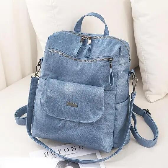Sac à dos pour femme en similicuir (PU) – Élégant, léger et antivol – Modèle 2-e 4/7