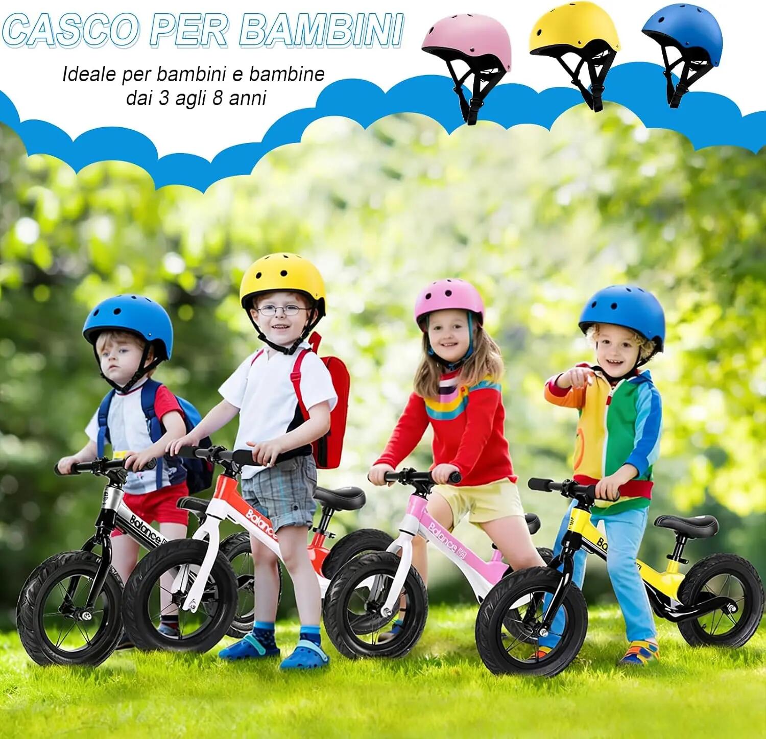 Casque Vélo pour Enfants Taille S, Réglable 48-56 cm Ventilé Décoration Personna 5/6