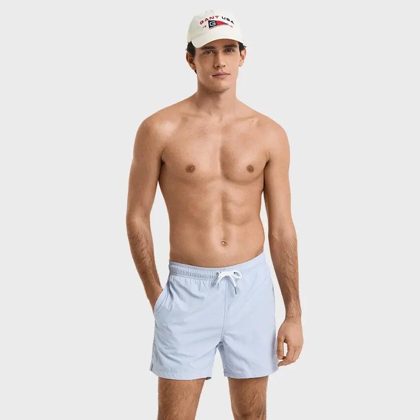 Short de bain homme Basic Mini Logo Bleu IV 3/4