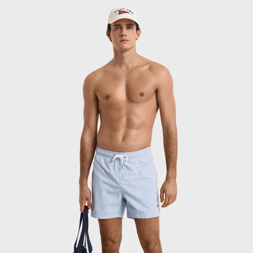 Short de bain homme Basic Mini Logo Bleu IV 2/4