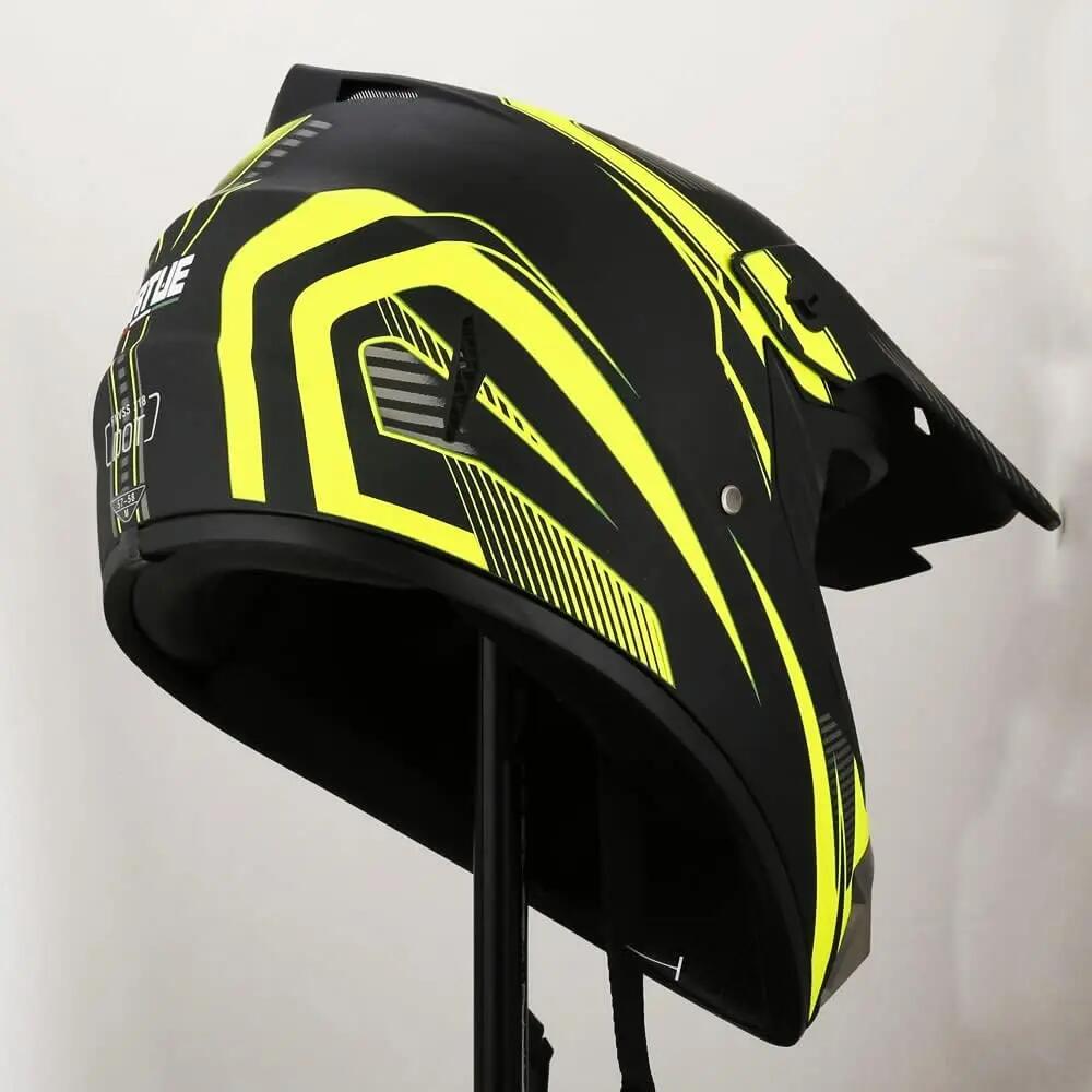 Casque de motocross / Casque de moto avec lunettes, gants et masque(L) 6/8