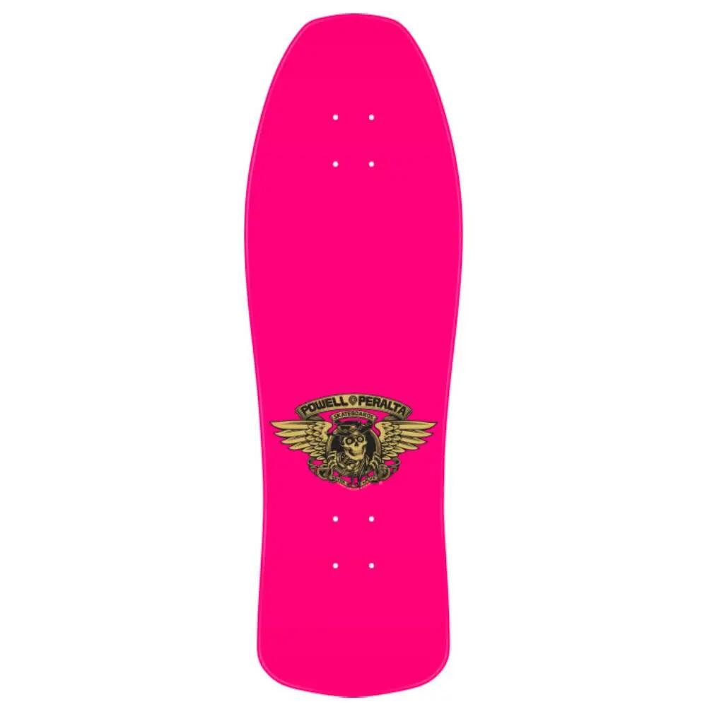 Skate Deck Old School Powell Peralta Ray Underhill Cross Pink Gold Foil 10'' 2/2