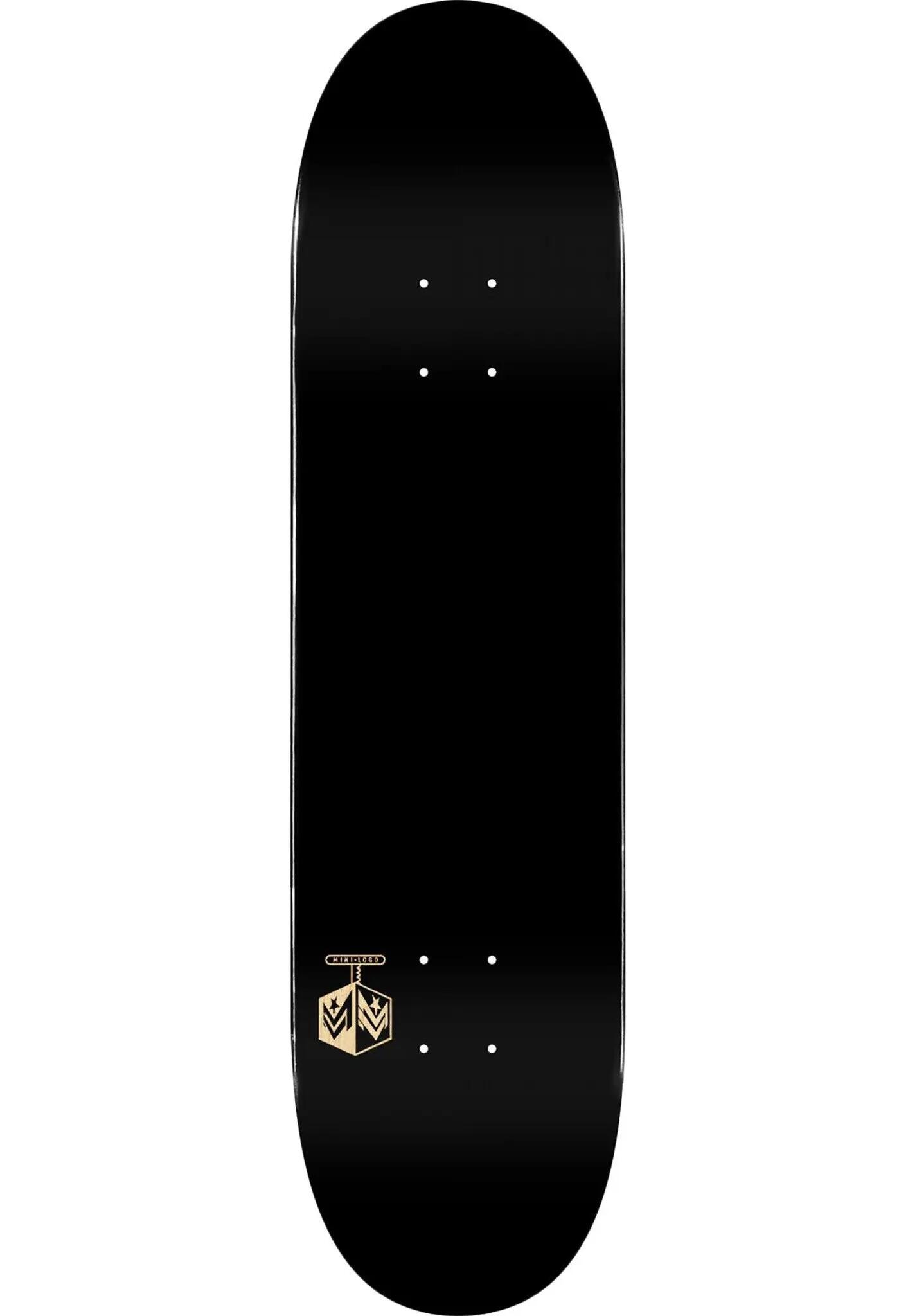 Mini-Logo Chevron Detonator 15- Skateboard Deck Noir-Naturel 2/4