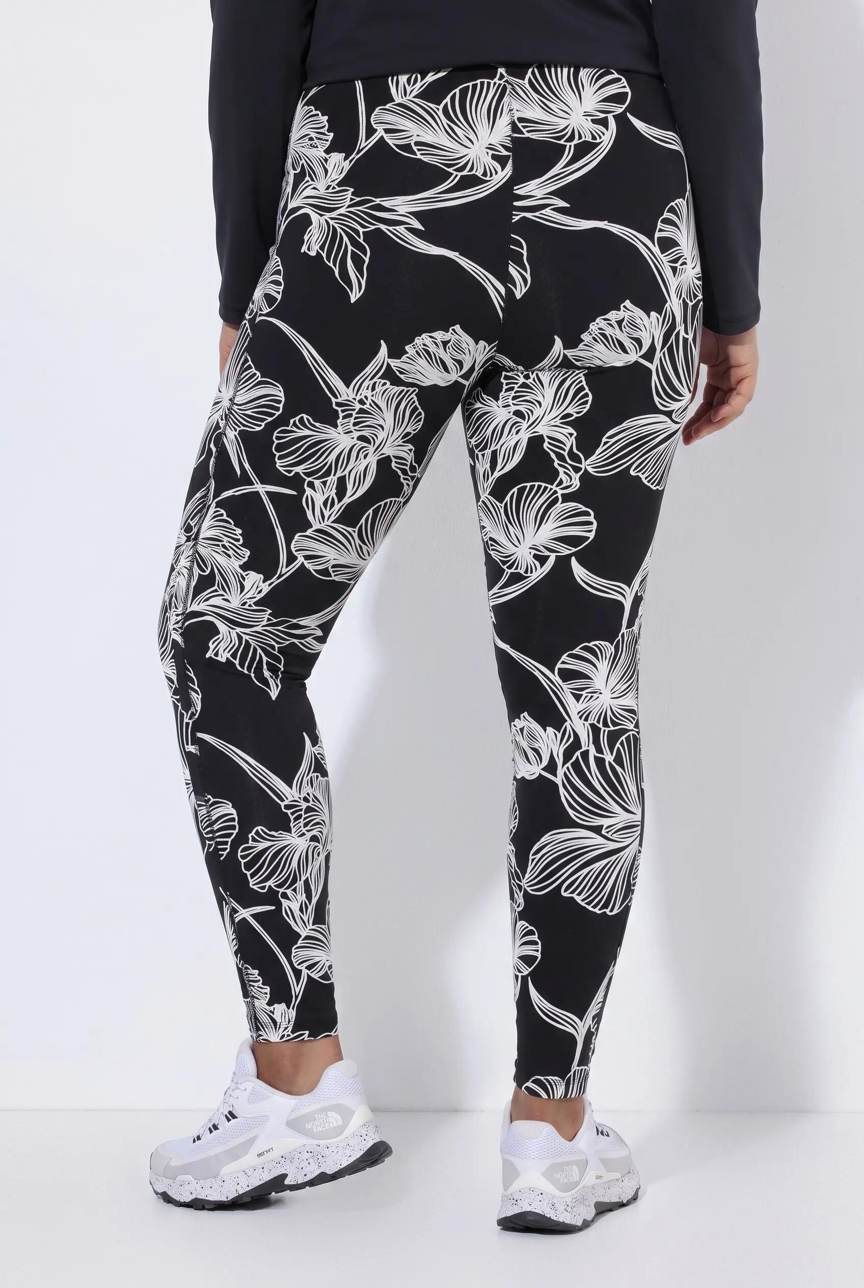 Dames Legging bloemen slim fit elastische tailleband 13/13