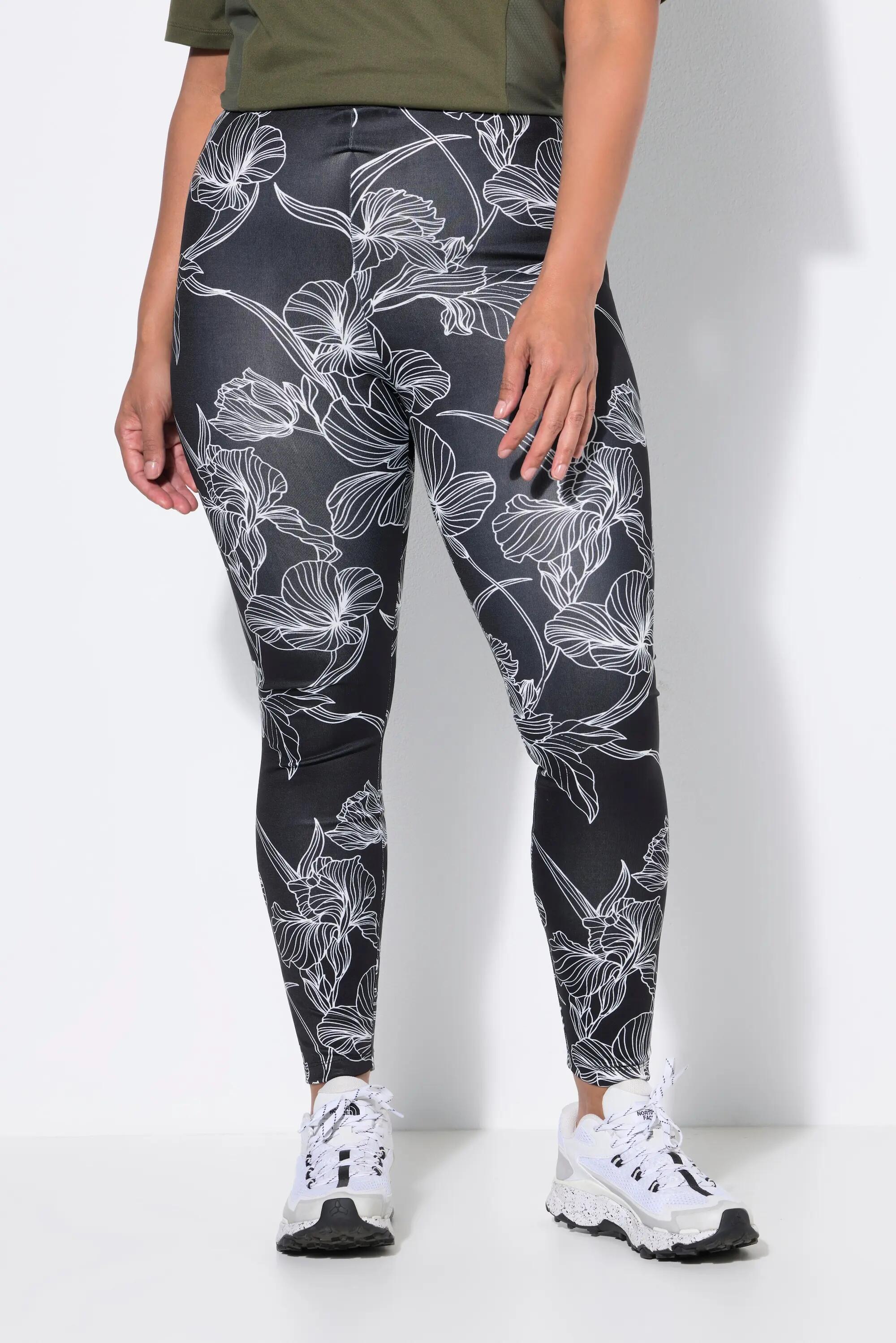 Dames Legging bloemen slim fit elastische tailleband 11/13