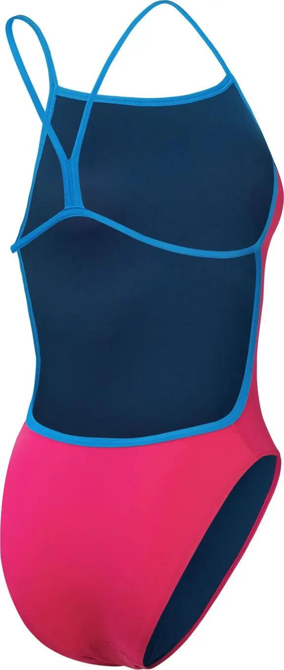Speedo Solid Vback Badeanzug Pink / Blau 4/7