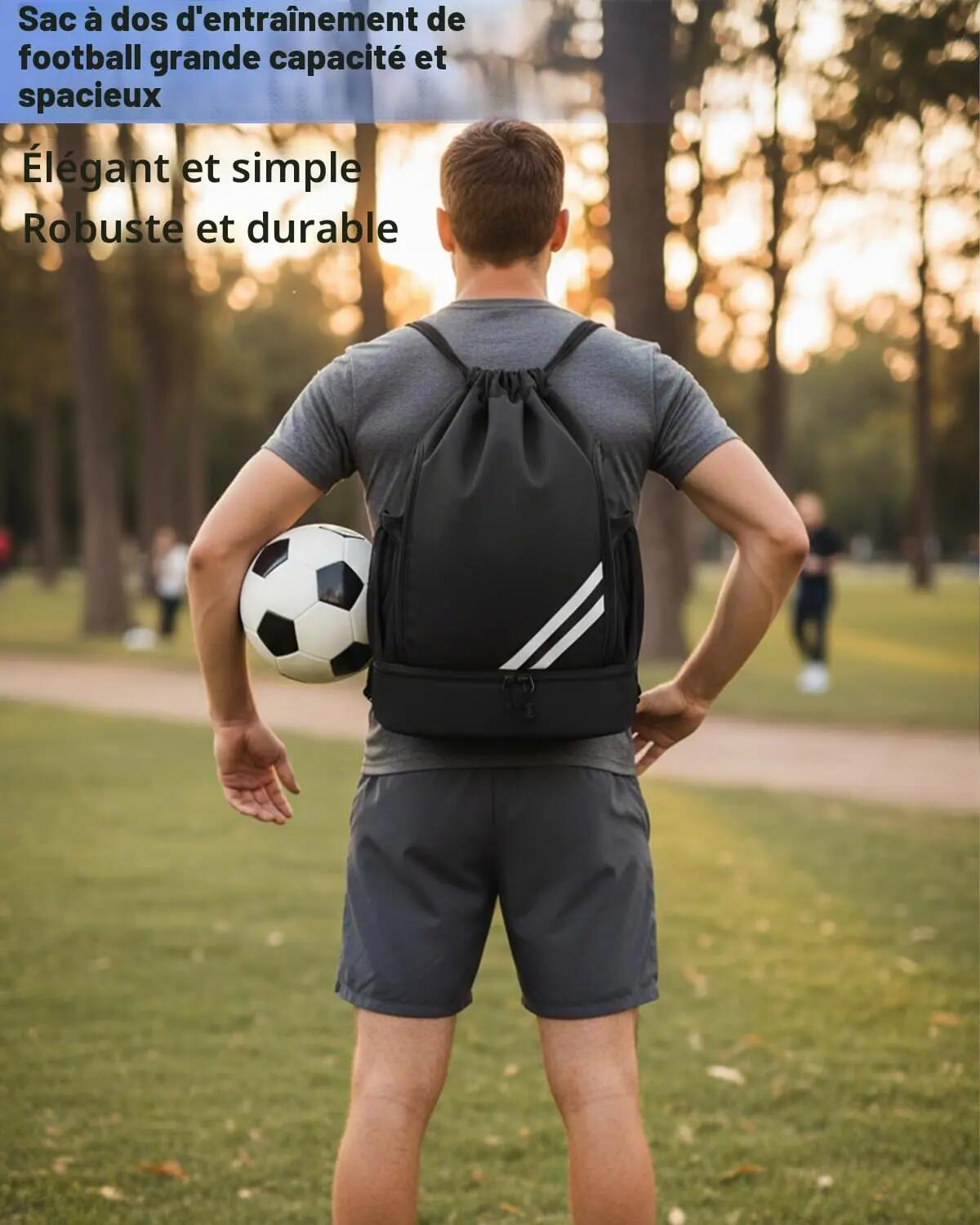 Sac à dos de sport imperméable pour hommes et femmes avec compartiment à chaussu 5/8