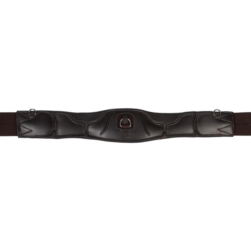 Leather horse girth HKM Premium