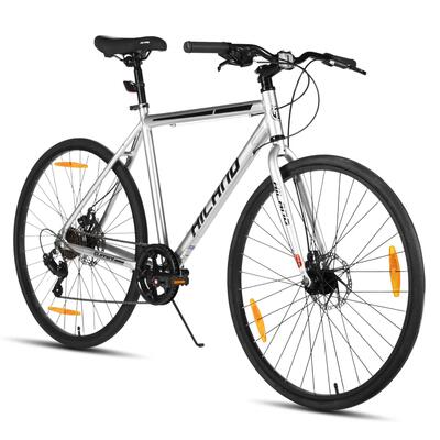 Donna Uomo Bici Trekking 28 Pollici 7 Velocità Alluminio Freni a Disco Clifford