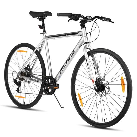 Donna Uomo Bici Trekking 28 Pollici 7 Velocità Alluminio Freni a Disco Clifford