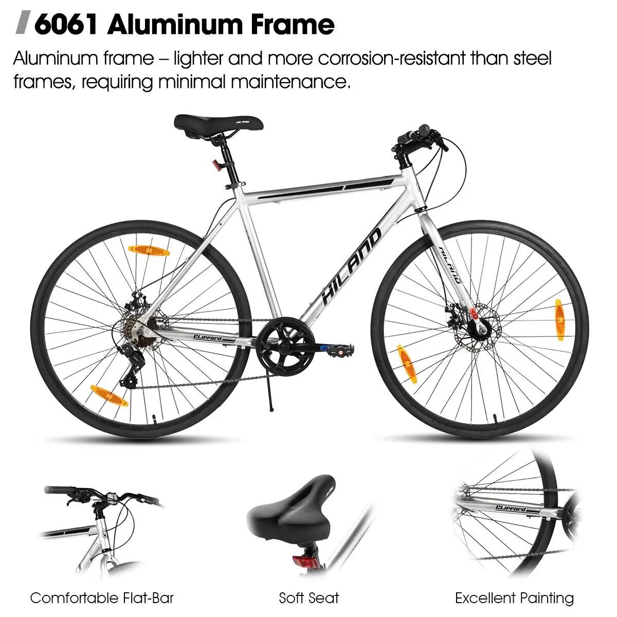 Damen Herren Trekkingrad 28 Zoll 7-Gang Aluminium Scheibenbremse Clifford 4/7